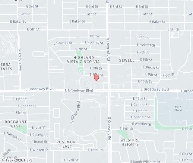 Location Map: 5349 E Broadway Blvd., Studio 13 Tucson, Arizona 85711